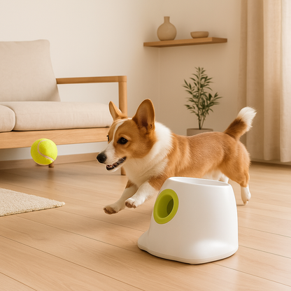 Automatic Dog Ball Launcher | Interactive Rechargeable Fetch Toy for Dogs
