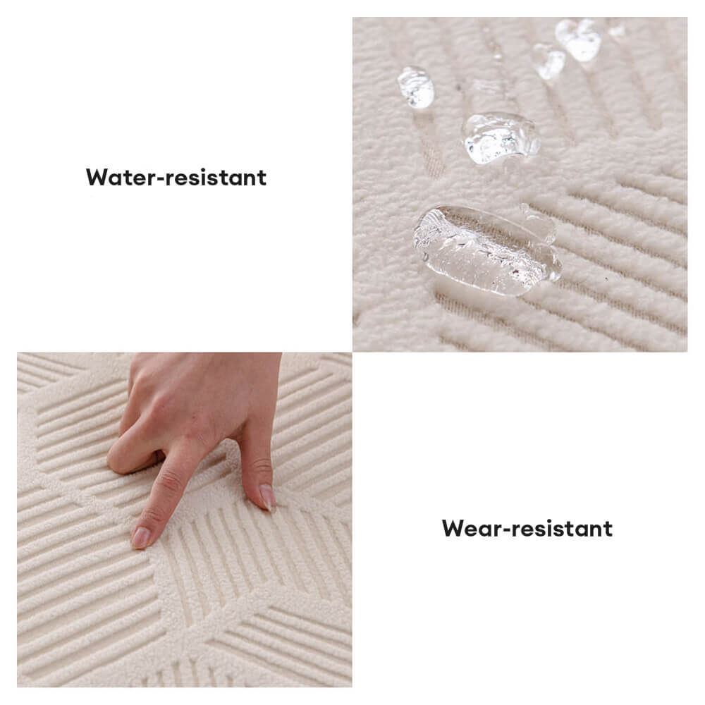 Honeycomb Pattern Water-Resistant Stretch Couch Cover - Full-Cover Magic Protector