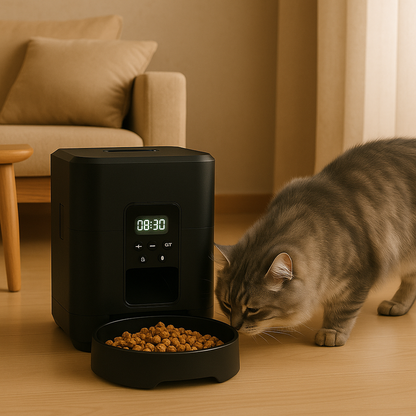 Automatic Smart Pet Feeder | WiFi-Controlled Food Dispenser for Cats & Dogs