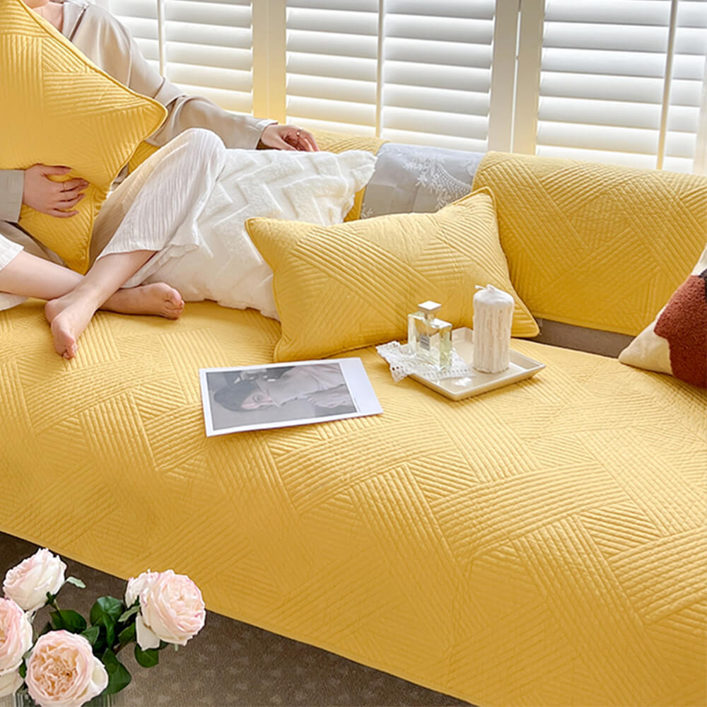 Cloud-Fleece Anti-Slip One-Piece Recliner Slipcover — Ultra-Soft, Secure Fit
