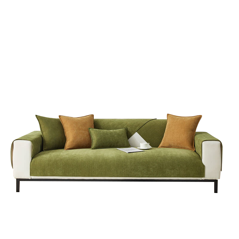Herringbone Chenille Couch Cover - Premium Furniture Protector