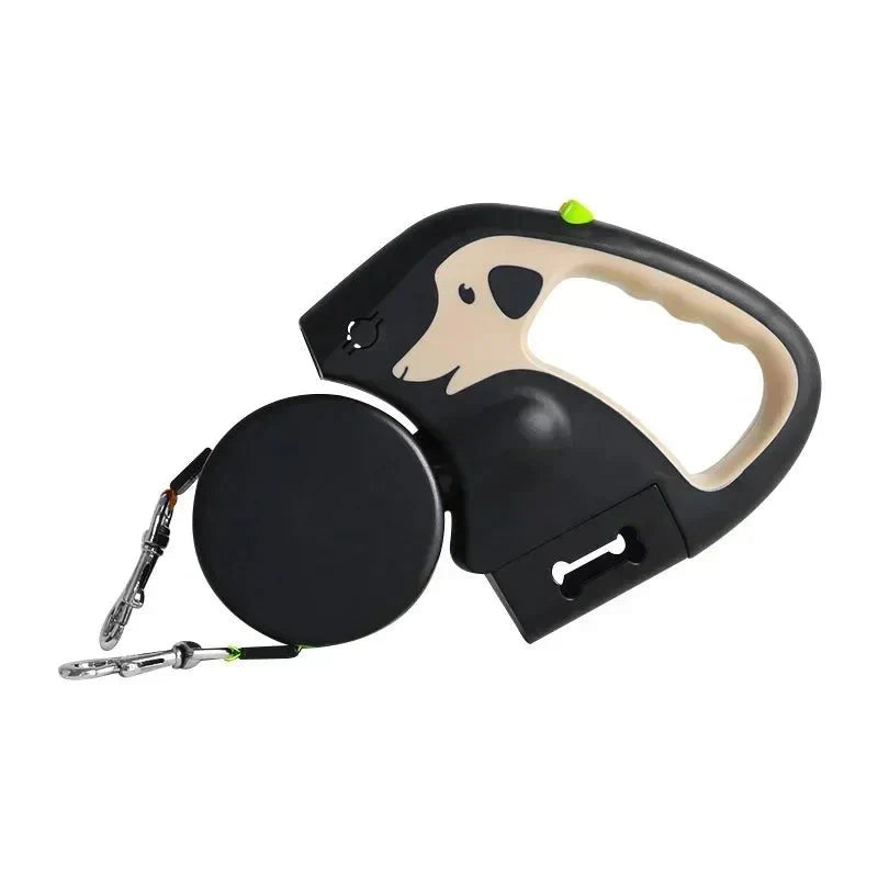 3-in-1 Duo Belt with Flashlight | Dual Retractable Leash for Dogs