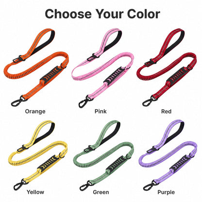 Dog Seat Belt Leash for Car, Reflective Bungee Tether