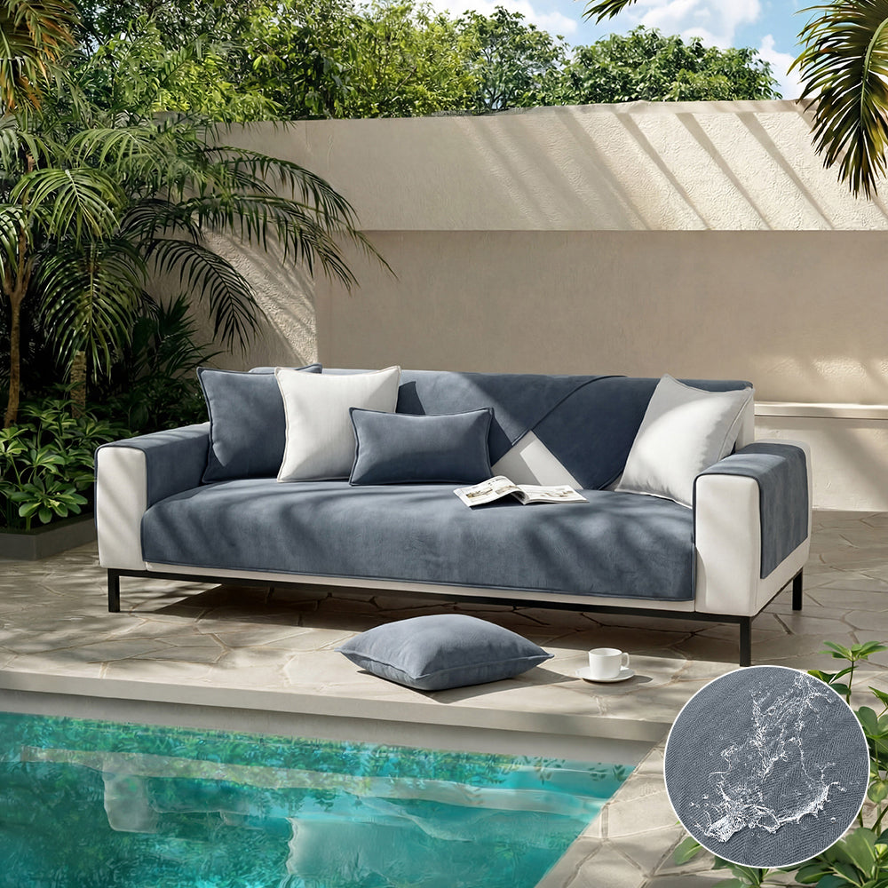 All-Season Waterproof Outdoor Couch Cover - Stain-Resistant & Durable