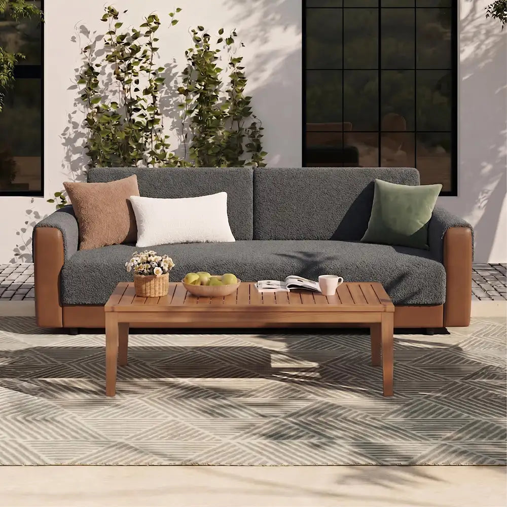 All-Season Breathable Chenille Couch Cover — Scratch-Resistant Sofa Protection for Outdoor Furniture