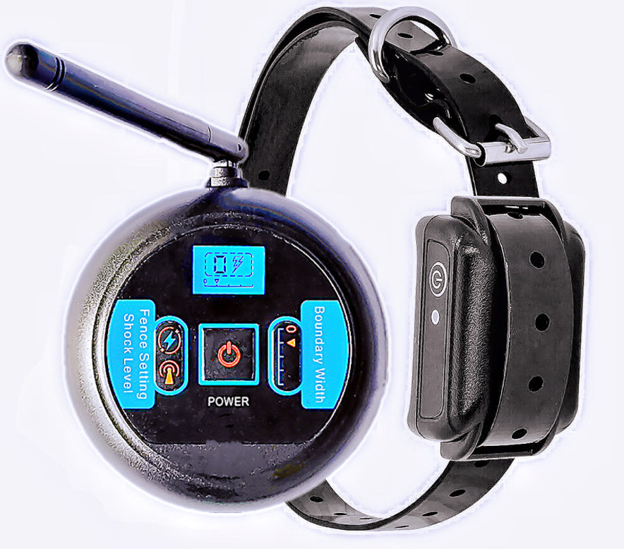 Wireless dog fence transmitter with collar