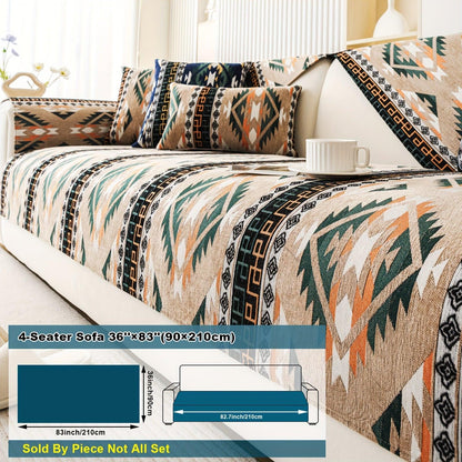 Couch Cover - Chic Snow Chenille Sofa Slipcover