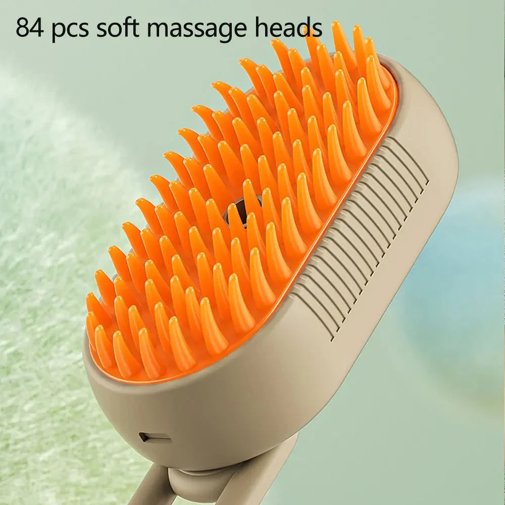 3-in-1 Pet Water Brush | Grooming, Massage & De-Shedding Tool for Dogs and Cats