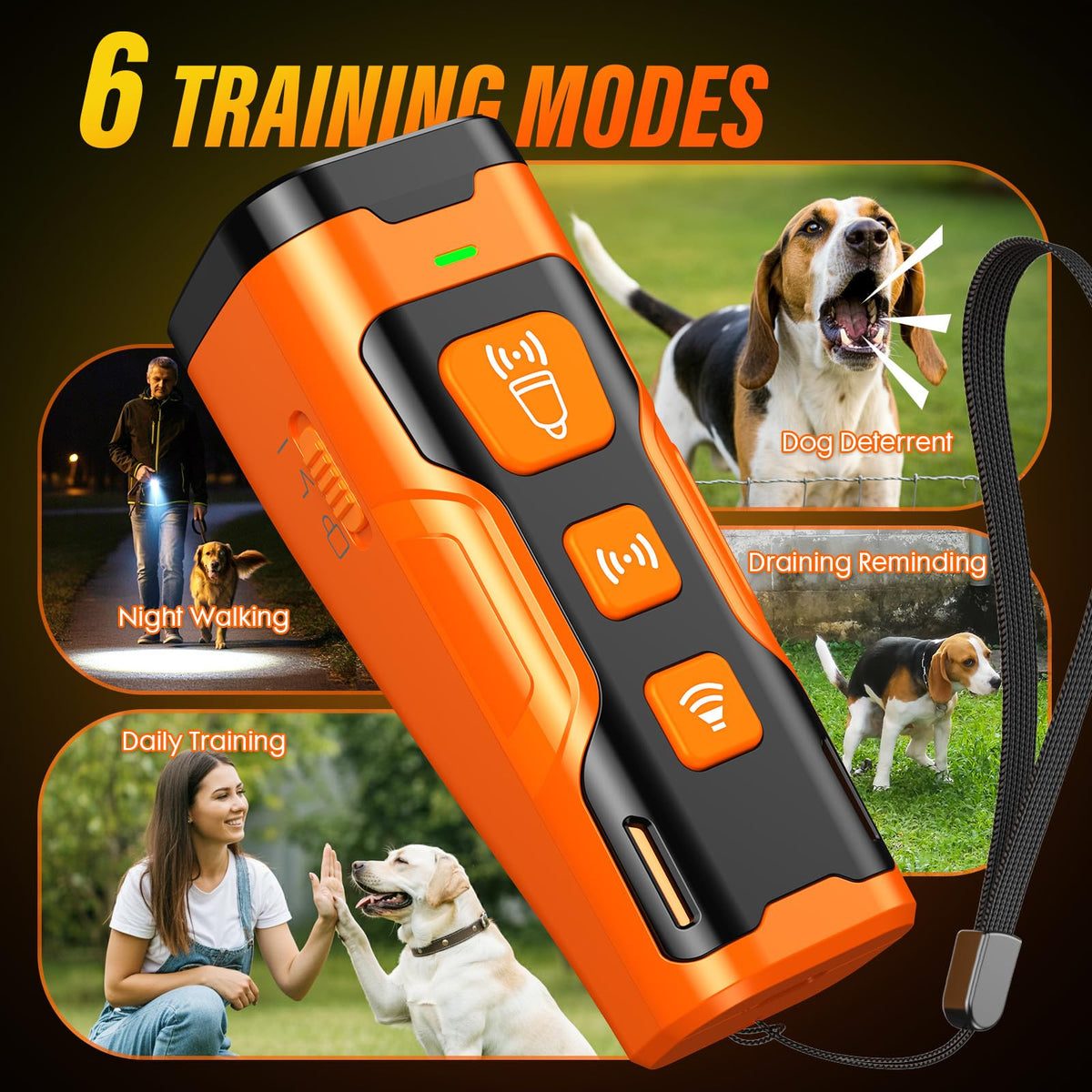 Dog Bark Control Device | Ultrasonic Training Aid – Humane & Portable