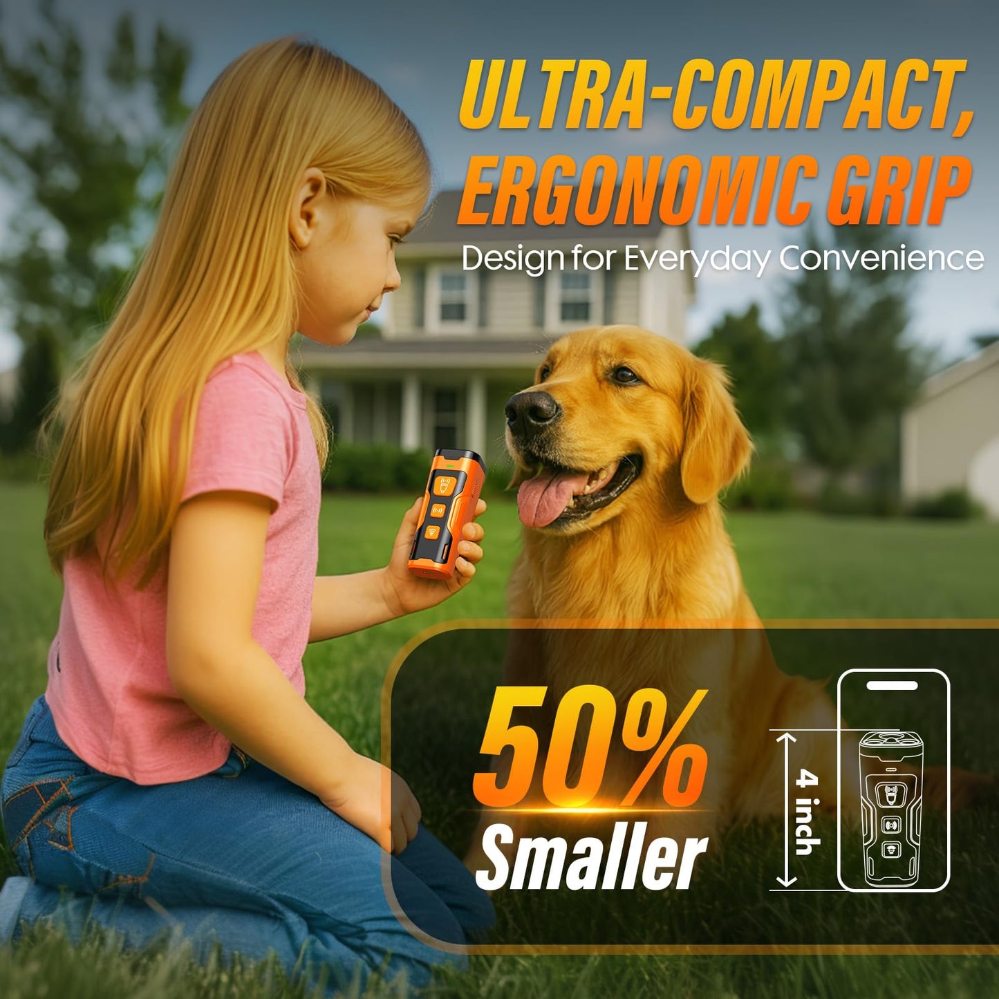 Dog Bark Control Device | Ultrasonic Training Aid – Humane & Portable