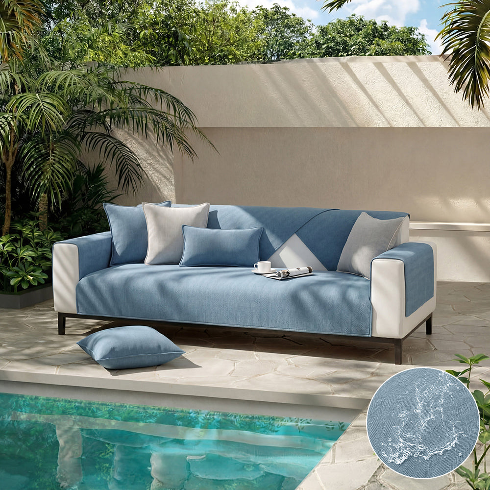 All-Season Waterproof Outdoor Couch Cover - Stain-Resistant & Durable