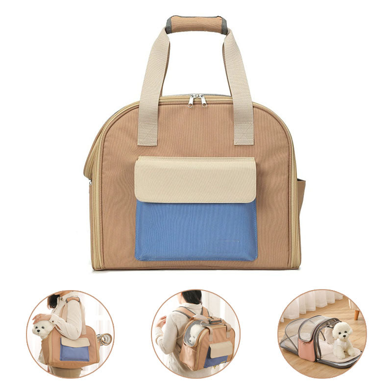 3-in-1 Expandable Dog Travel Carrier – Airline-Approved Pet Bag with Breathable Mesh