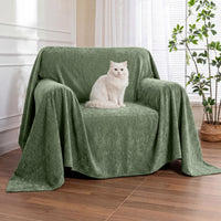 Luxuriously Soft, Waterproof Armchair Cover — Scratch-Resistant, Non-Linting Throw Slipcover