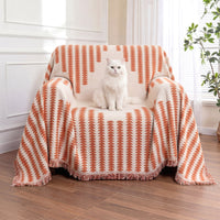 All-Season Chenille Armchair Cover - Double-Sided, Scratch-Resistant, Cozy Home Décor Protector