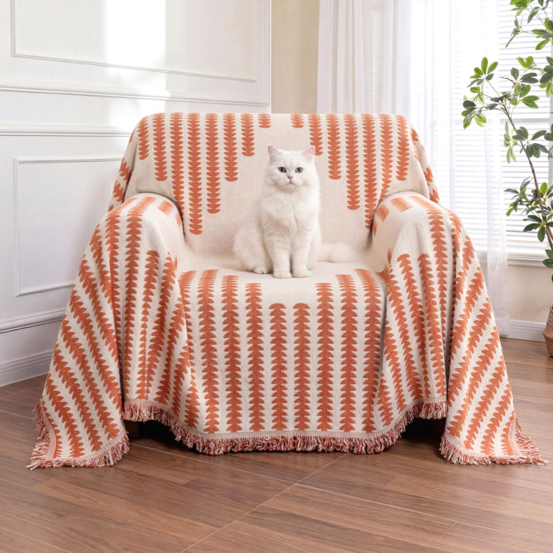 All-Season Chenille Armchair Cover - Double-Sided, Scratch-Resistant, Cozy Home Décor Protector