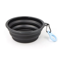 Handy Silicone Collapsible Dog Bowl with Clip for Travel