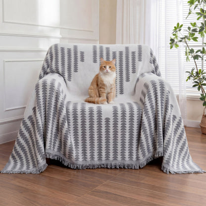All-Season Chenille Armchair Cover - Double-Sided, Scratch-Resistant, Cozy Home Décor Protector