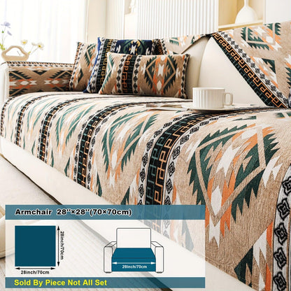 Couch Cover - Chic Snow Chenille Sofa Slipcover