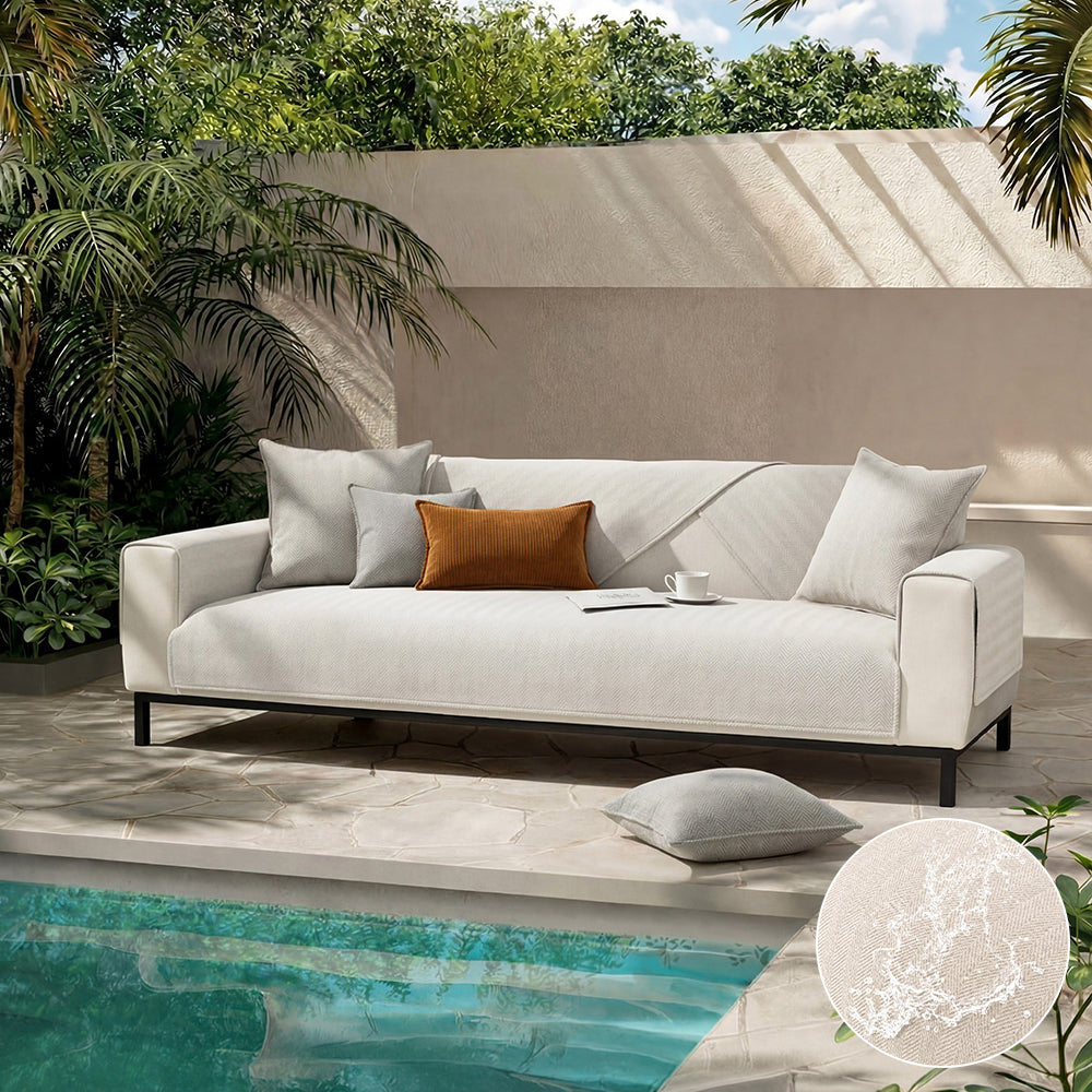 All-Season Waterproof Outdoor Couch Cover - Stain-Resistant & Durable