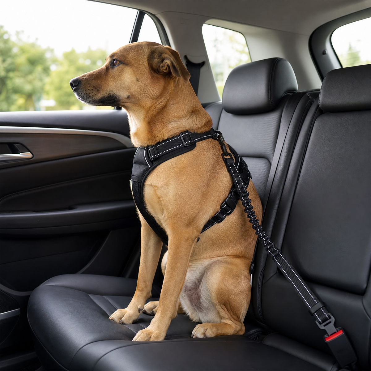 Adjustable Nylon Dog Car Seat Belt for Calmer Car Rides