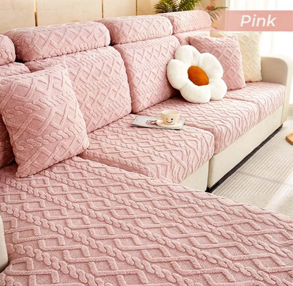 All-Around Plush Fleece Stretch Couch Cover