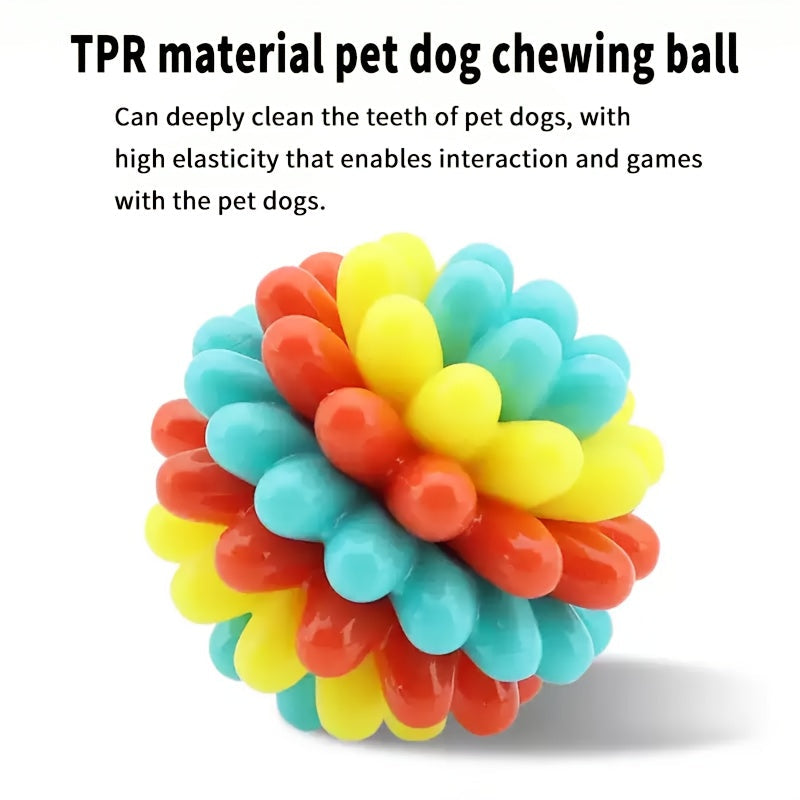 Dog Dental Chew Ball Toy – Rubber Teething & Teeth Cleaning Toy for Dogs