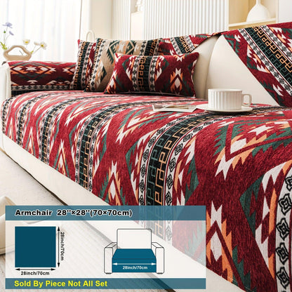 Couch Cover - Chic Snow Chenille Sofa Slipcover