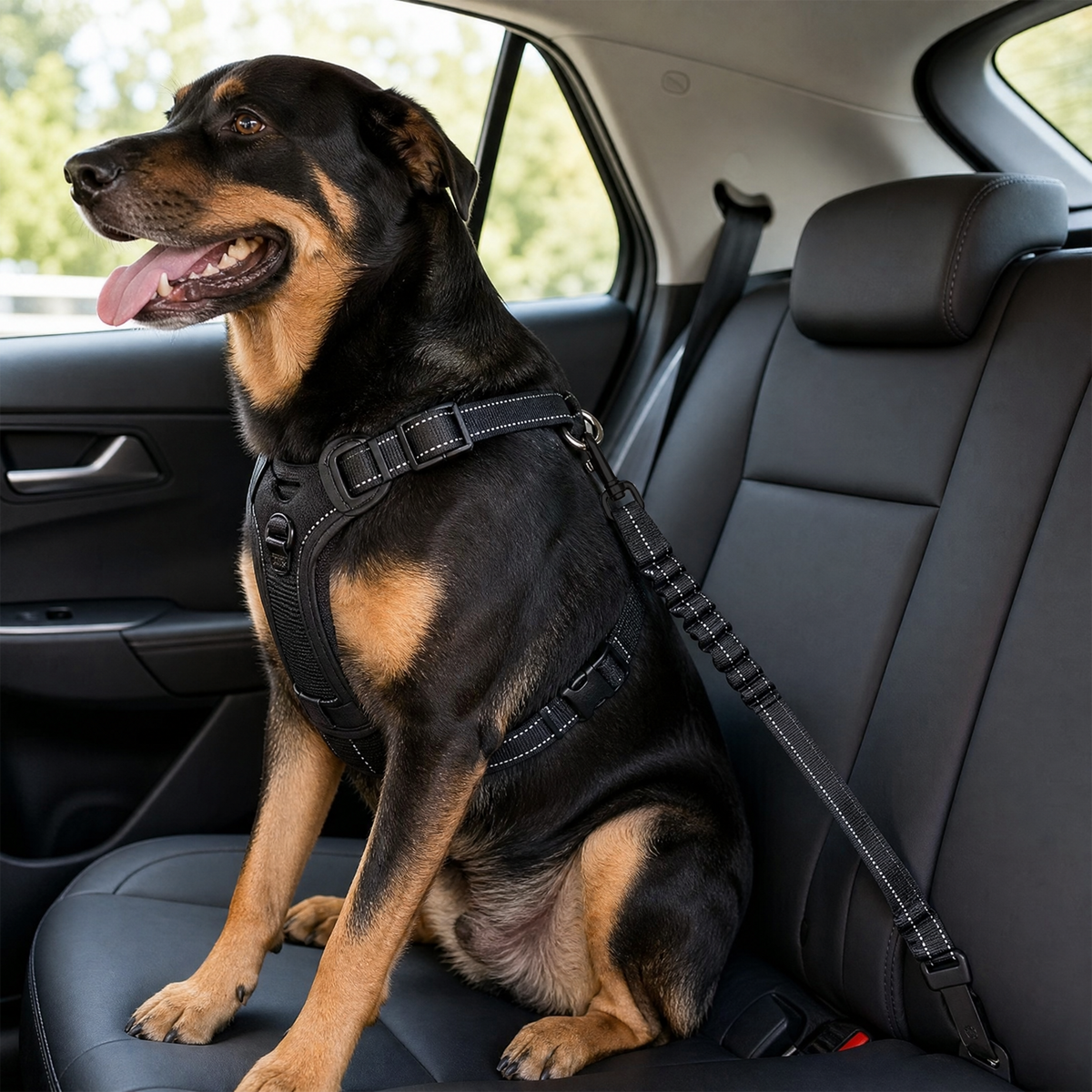 Adjustable Nylon Dog Car Seat Belt for Calmer Car Rides
