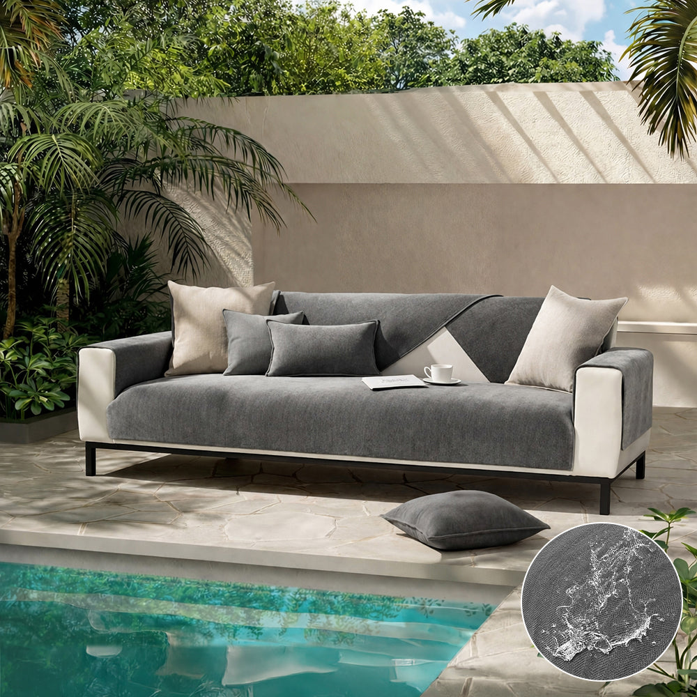 All-Season Waterproof Outdoor Couch Cover - Stain-Resistant & Durable