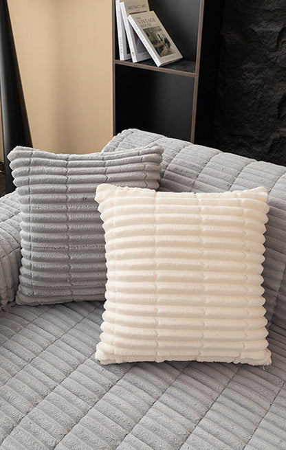 Light Grey flannel cover with pillows