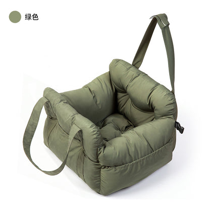 Waterproof green dog car seat bed