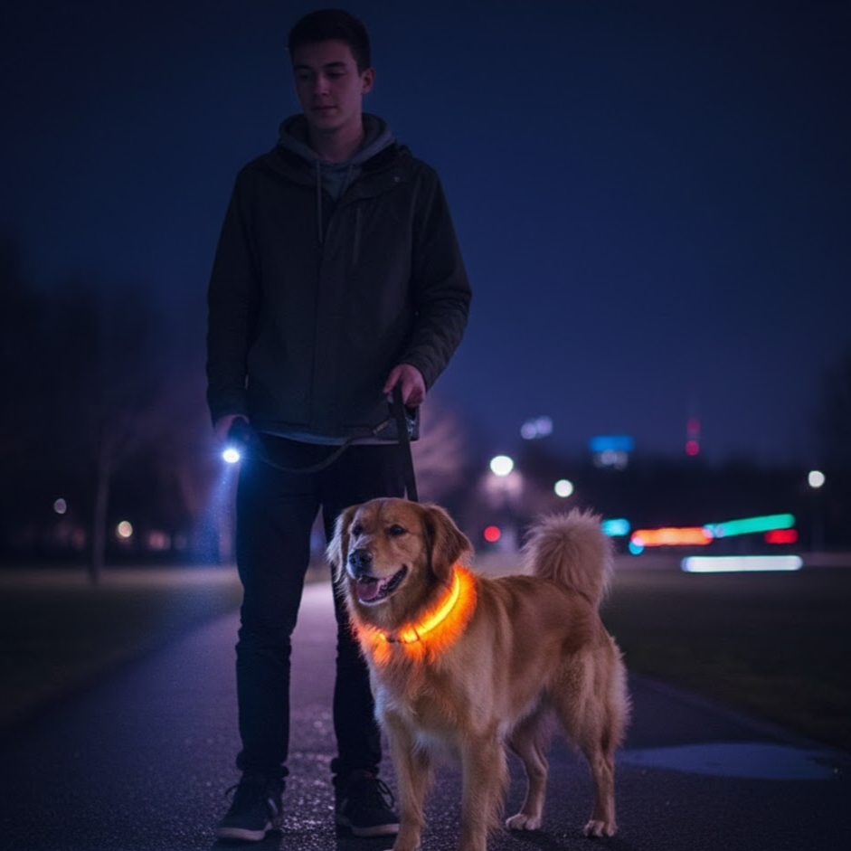 Ultra-Bright LED Night Safety Dog Collar