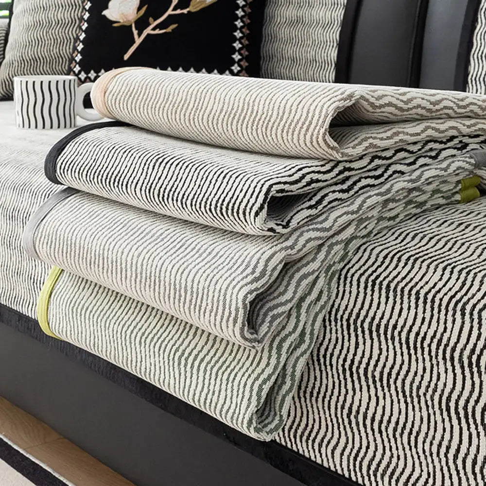 All-Season Chenille Sofa Cover - Breathable, Non-Slip Protector for Couches