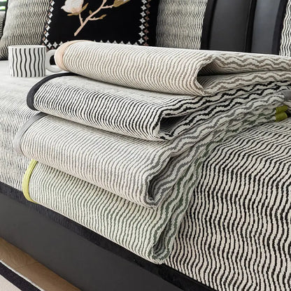 All-Season Chenille Sofa Cover - Breathable, Non-Slip Protector for Couches
