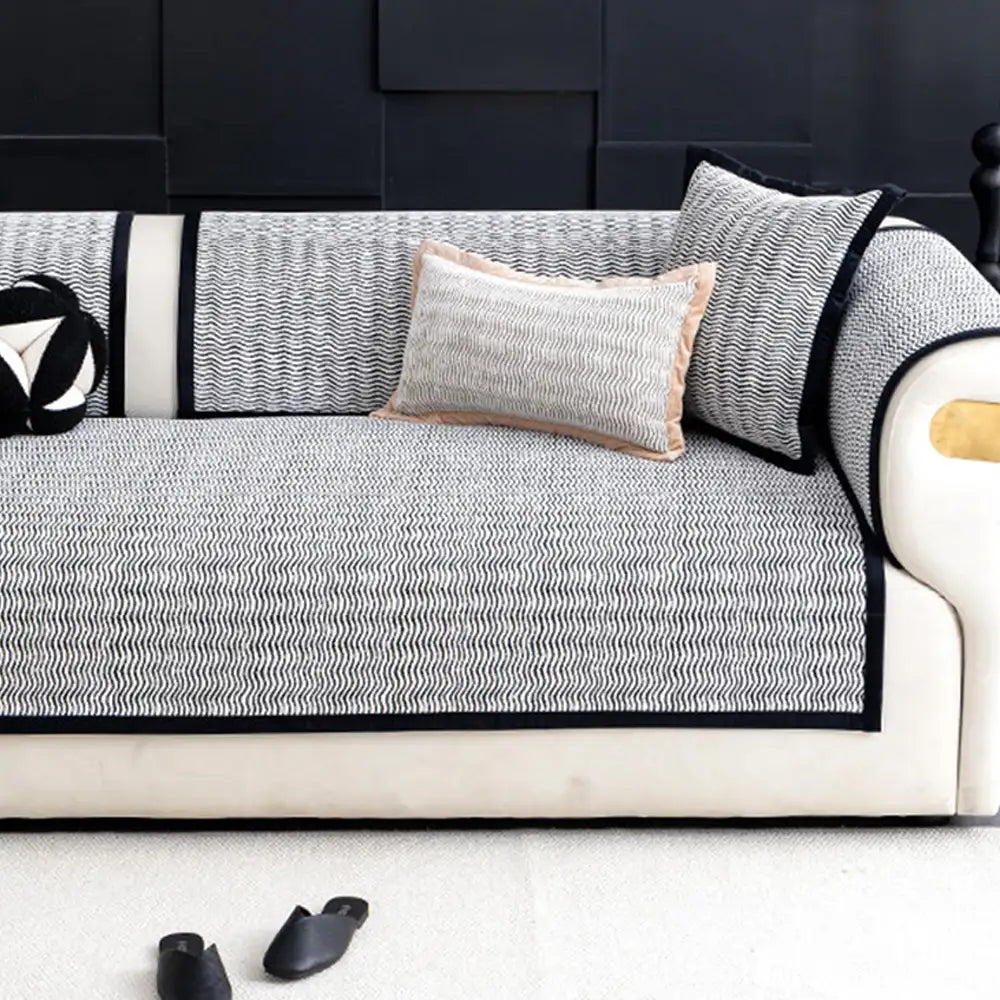 All-Season Chenille Sofa Cover - Breathable, Non-Slip Protector for Couches