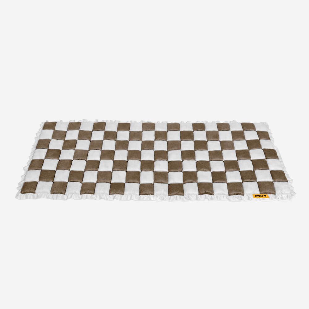 All-Season Plaid Pet Mat - Scratch-Resistant Couch Protector Cover