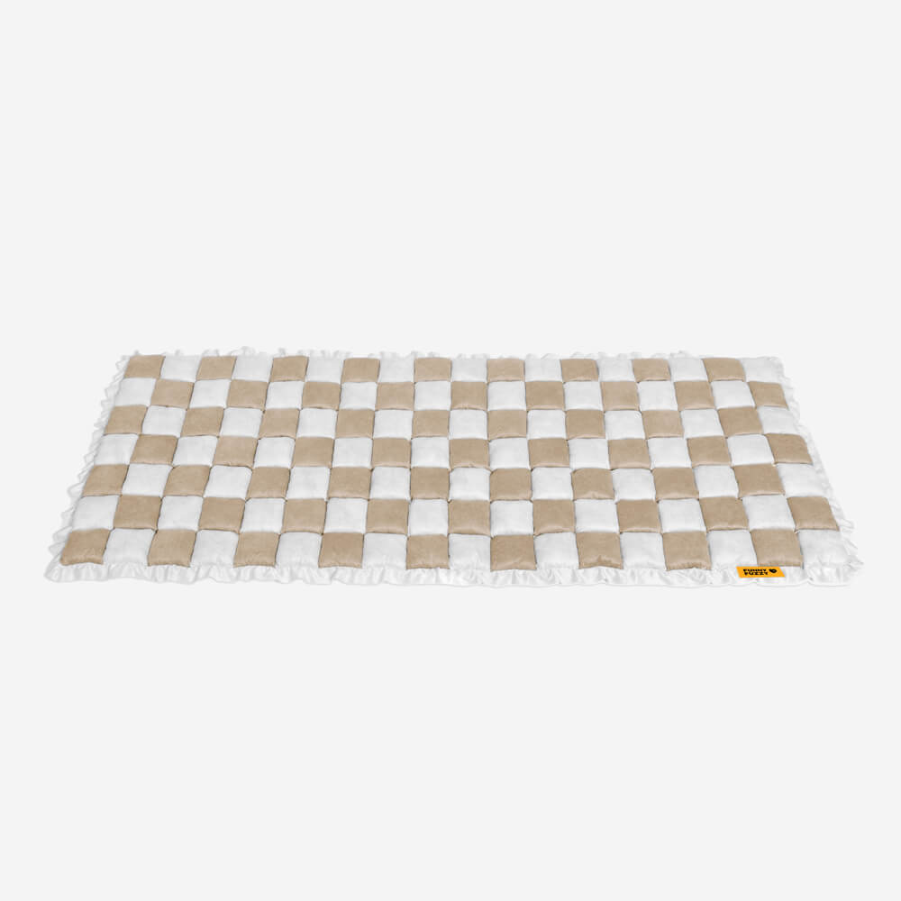 All-Season Plaid Pet Mat - Scratch-Resistant Couch Protector Cover