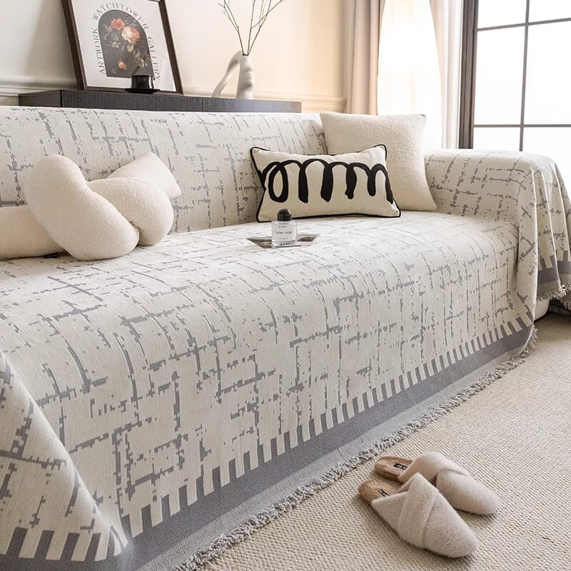 All-Season Breathable Anti-Scratch Couch Cover — Multifunctional Comfort Throw