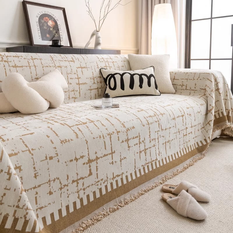 All-Season Breathable Anti-Scratch Couch Cover — Multifunctional Comfort Throw