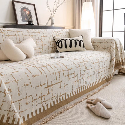 All-Season Breathable Anti-Scratch Couch Cover — Multifunctional Comfort Throw