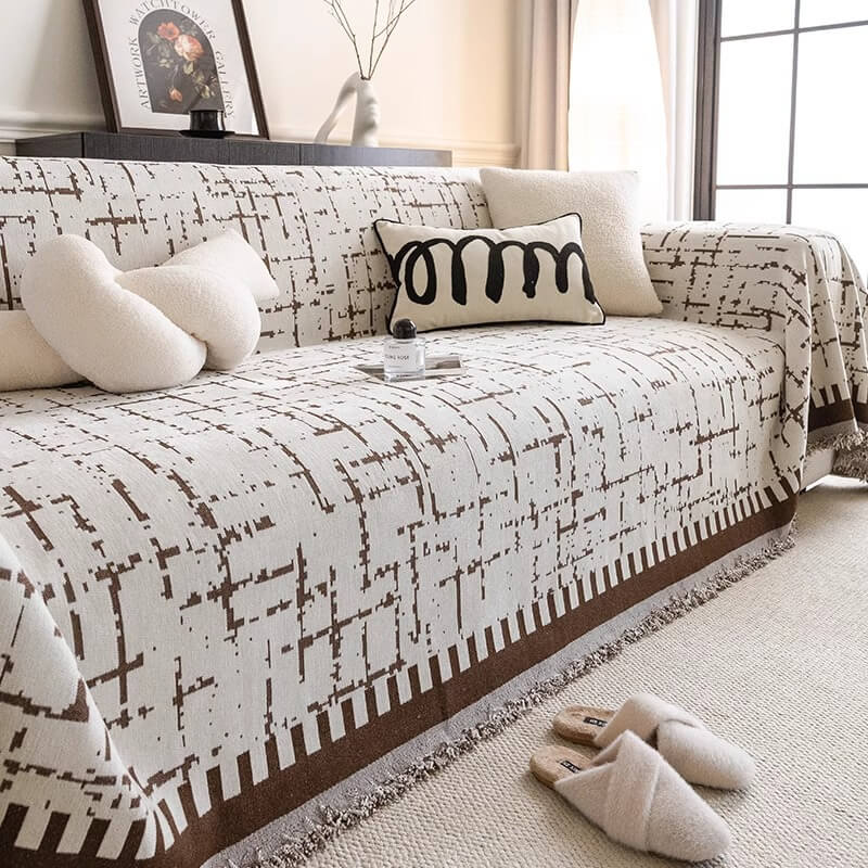 All-Season Breathable Anti-Scratch Couch Cover — Multifunctional Comfort Throw