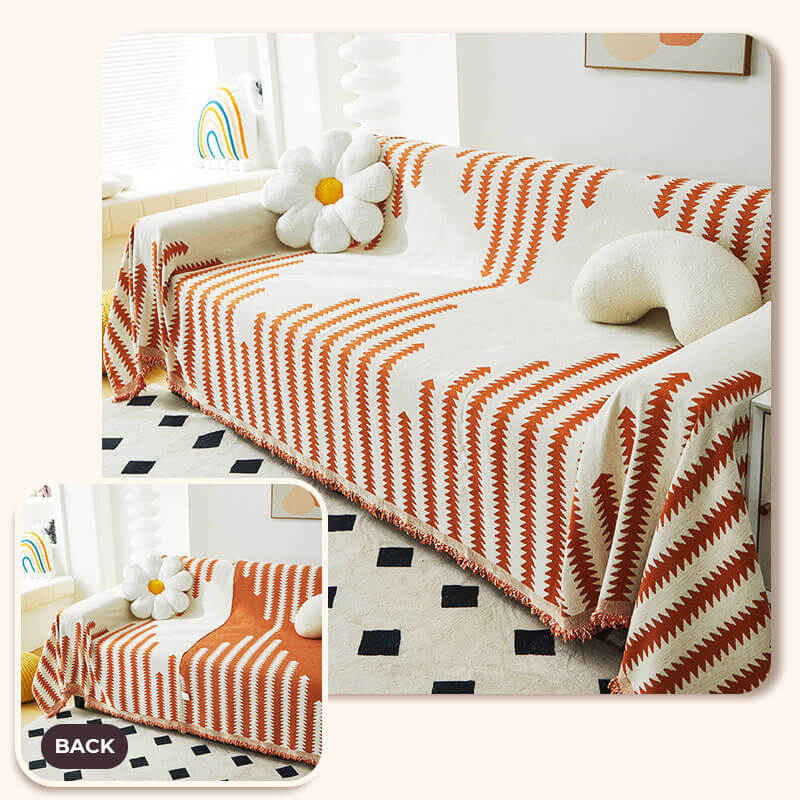 All-Season Chenille Armchair Cover - Double-Sided, Scratch-Resistant, Cozy Home Décor Protector
