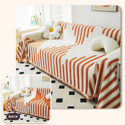 All-Season Chenille Armchair Cover - Double-Sided, Scratch-Resistant, Cozy Home Décor Protector