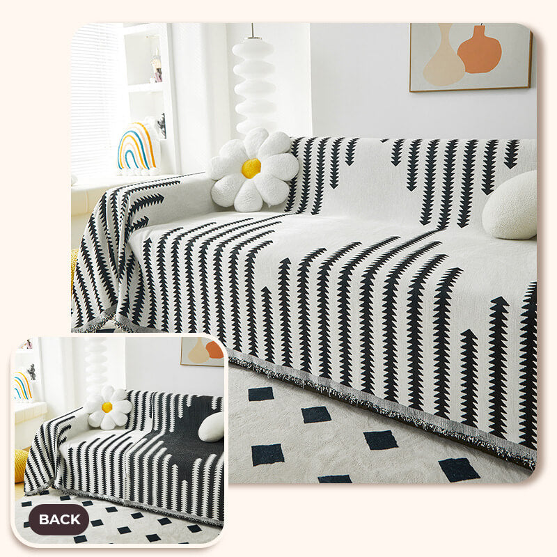All-Season Chenille Armchair Cover - Double-Sided, Scratch-Resistant, Cozy Home Décor Protector