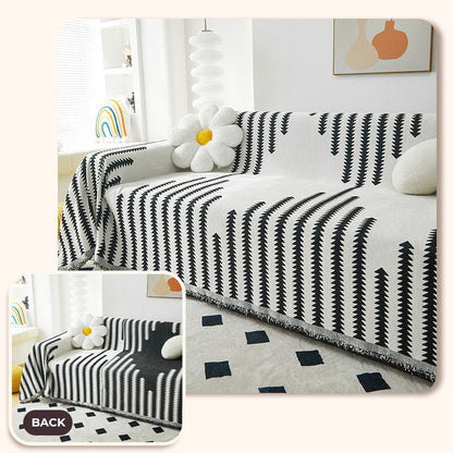 All-Season Chenille Armchair Cover - Double-Sided, Scratch-Resistant, Cozy Home Décor Protector