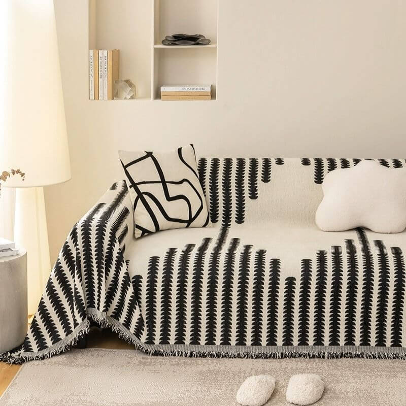 All-Season Chenille Armchair Cover - Double-Sided, Scratch-Resistant, Cozy Home Décor Protector