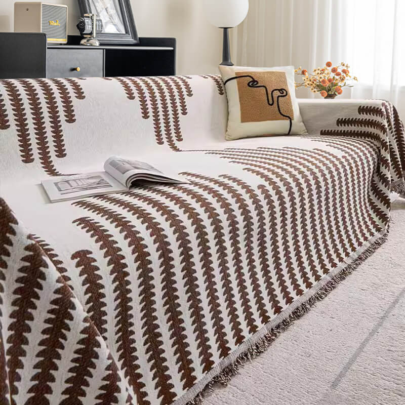 All-Season Chenille Armchair Cover - Double-Sided, Scratch-Resistant, Cozy Home Décor Protector