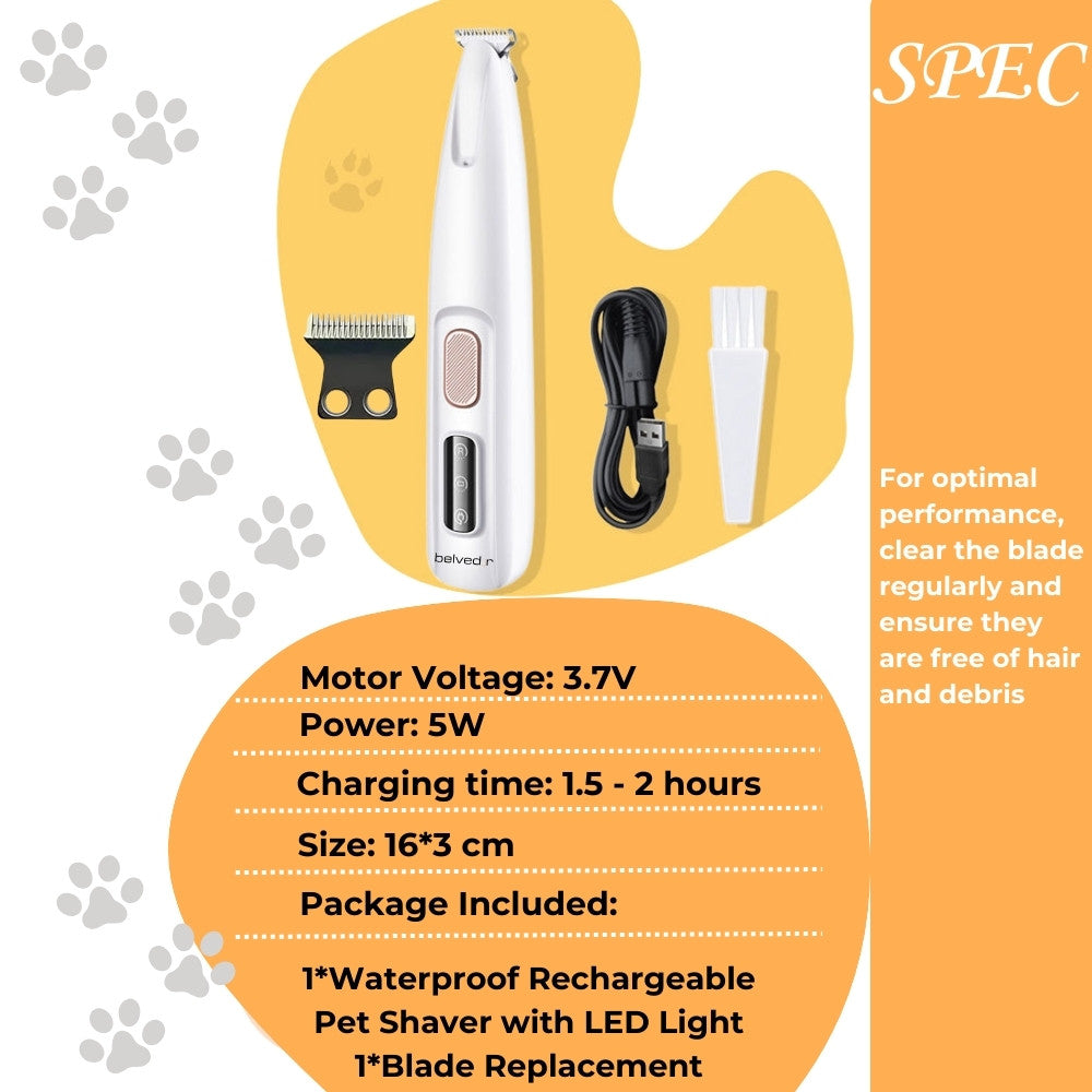 Cat Grooming Kit - Quiet Cordless Pet Trimmer for Gentle, Hassle-Free Grooming