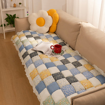 Garden-Chic Cotton Pet-Friendly Couch Protector