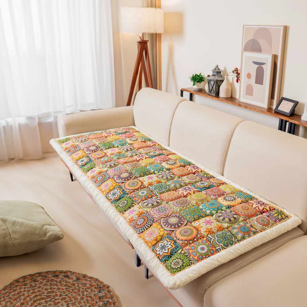 Garden-Chic Cotton Pet-Friendly Couch Protector